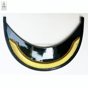 Visera de una sola fila con diseño de hoja de roble, bordado con alambre de oro y plata, viseras OEM para gorras de uso exterior, venta al por mayor - Product Image 5