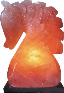 Horse Shape Carved <b>Salt</b> Lamp with Organic Material NSLT - Product Image 2