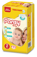 Pansy Baby Couches Barrière étanche super absorbante de haute qualité Pack double Taille XXL Surface cotonneuse Style uni SAP Adultes USA