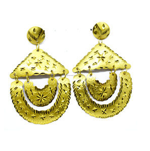 Pendientes de acero inoxidable Shily, muy vendidos, con baño de oro y titanio, estilo vintage, joyería de estilo largo. - Product Image 1