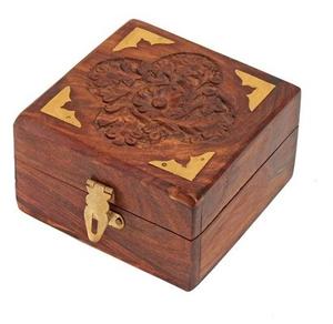Personalized Logo Printed Handmade Decorative Wooden Jewelry Packaging Box Wholesale Manufacturer - Product Image 4