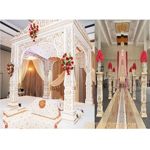 Décoration de Mandap de mariage sikh pour l'intérieur avec structure en fibre de verre de la marque DSTEXPORTS pour les mariages Punjabi aux États-Unis - Product Image 1