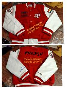 OEM personalizado Unisex Vintage Letterman Varsity chaqueta Universidad Chenille bordado con decoración de piel hombres mujeres chaqueta de invierno - Product Image 3