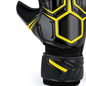 Gants de gardien de but de football personnalisés confortables avec protection des doigts, fermeture auto-agrippante, matériau PU - Product Image 4