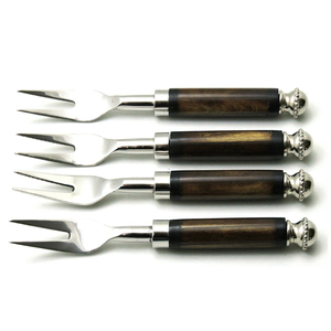 Best Manufacturer Design Stainless Steel & Black Resin with High Quality Polished Flatware Type Fork Set of 4 - Product Image 2