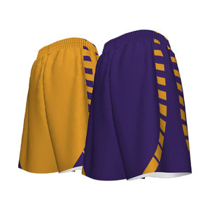 Pantalones cortos de baloncesto de doble malla con bordado OEM de moda al por mayor para hombre, con logotipo personalizado. - Product Image 4