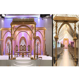 Mandap de Madera para Bodas, Diseño Alemán, Mandap de Madera Tallada para Bodas Gujarati, Mandap de Madera de Diseño para Bodas en Suiza - Product Image 1