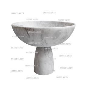 Bol de nourriture en marbre de qualité exclusive bol de fruits alimentaires de forme ronde de conception simple pour une utilisation à la maison hôtel restaurant - Product Image 2