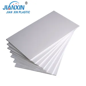 Pp corrugated board 18x24 white plastic corrugated poster cn jx oem customized pp polypropylene cutting corrugated board