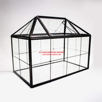 Boîte de fleur de Terrarium en verre coloré, présentoir en forme de maison, planteur pour plantes succulentes, conteneur de décoration moderne pour table