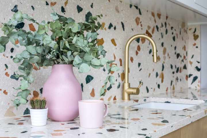 Terrazzo Worktop Cost - Faux Terrazzo Slab Kitchen Countertop