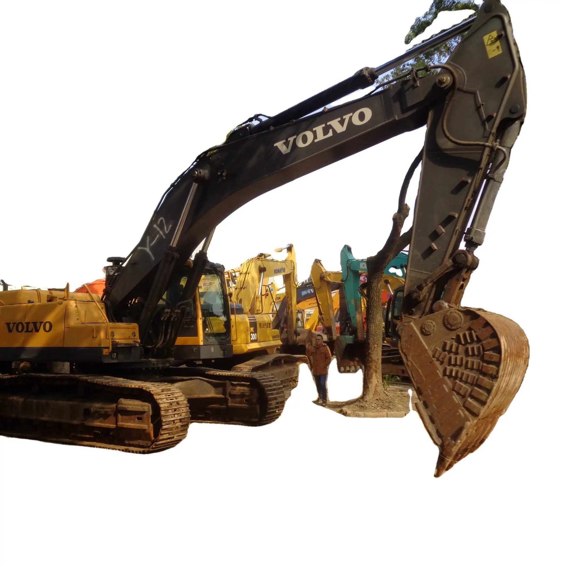 Volvo 480DL backhoe equipment Japanese used digger excavator machine with cheap price and spare parts for sale