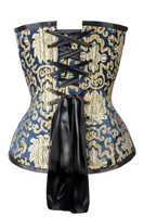 Corsets sur mesure à couvrance complète pour femmes grandes tailles, gaines amincissantes avec décoration à sequins boutonnée, en tissu popeline 100% coton respirant