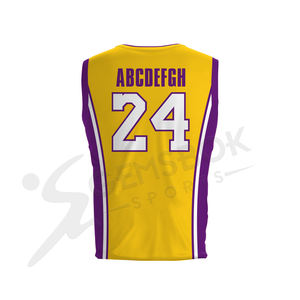 ชุดบาสเก็ตบอลแห้งเร็วออกแบบได้ตามต้องการสวมใส่สบายระบายอากาศล่าสุด - Product Image 4