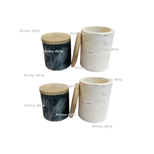 Ensemble de 3 boîtes en fer de la meilleure qualité design antique couleur blanche et noire récipient de stockage des aliments pour la cuisine - Product Image 5