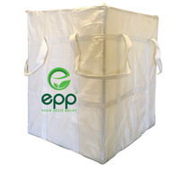 Sacs de levage pour ciment, souples, respirants, en PP tissé, 1100-3300 lbs, avec sangles, enduits anti-UV, 1450D Denier, facteur de sécurité 5:1