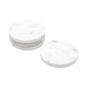 Marbre et bois forme ronde et taille café thé cuisine table tasse tapis et tampons maison et cuisine top vente - Product Image 3