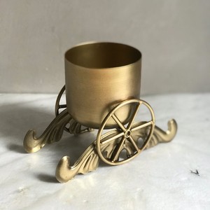 Latest Unique Shaped Luxury Design of clear High Quality Metal Iron Brass Antique Candle <b>Jar</b> for Candle Filling - Product Image 2