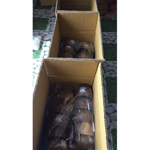 100% respetuoso del medio ambiente ensalada de frutas de tazón de arroz artesanía decoración Vietnam de cáscara de coco de - Product Image 4