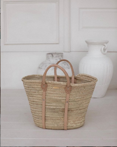 Panier marocain en paille personnalisé, magnifiquement fait à la main - Product Image 1