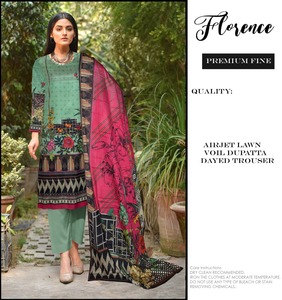 Costumes Shalwar en coton/pelouse pour femmes Costumes Shalwar Kameez Coton imprimé/Costumes de pelouse pakistanais salwar kameez - Product Image 2