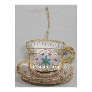 Indian Wholesaler Zari Christmas Beautiful <b>Mug</b> Shape Ornaments - Product Image 1