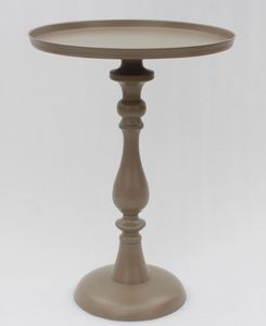 Aluminum Flower Accent <b>Table</b> Side Ottoman Brass Room Luxury <b>Table</b> Usage Office Home Room Restaurant Round Made in India <b>Square</b> - Product Image 3