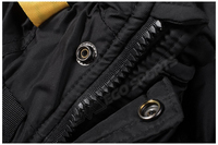 Chaquetas Bomber Deportivas Casuales para Hombre, Delgadas, Cálidas, Impermeables, Transpirables, de Lona, Tallas Grandes, con Cierre, Cuello Camisero, Reversibles