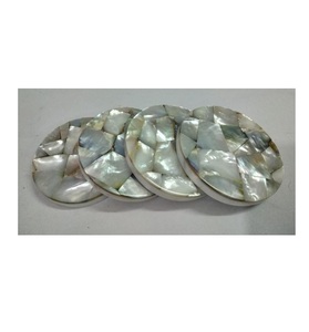 Nacre Incrustation Coaster Mop Shell Incrustation Coaster pour la maison et l'hôtel - Product Image 3