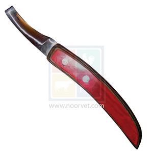 Cuchillo Hoof j2 de acero para ganado, instrumento veterinario de alta calidad, fabricación profesional, mango de madera, caballo de vaca - Product Image 1
