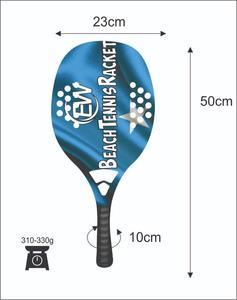 Raquettes de beach tennis personnalisées 100% fibre de verre, raquette de paddle/Padel avec poignée en fibre de carbone, poids 320-340g, votre logo, votre couleur - Product Image 3