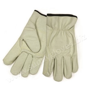 Cow Leather Rigger -<b>Gloves</b> Beige Color <b>Driver</b> Working -<b>Gloves</b> - Product Image 6