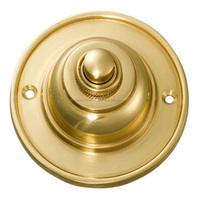 Acheter en gros Sonnette de porte à bouton-poussoir en laiton et céramique de style vintage
