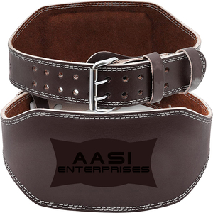 Cinturón de Levantamiento de Pesas Ajustable de Cuero Genuino y PU para Hombre - Soporte Lumbar para Levantamiento de Pesas - Product Image 1