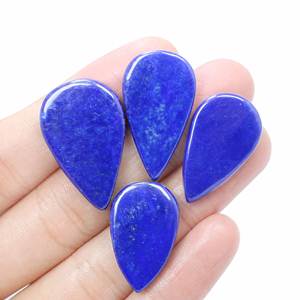 Lapis-lazuli naturel, cabochon lisse, taille 25x16 mm à 28x17 mm, pierre précieuse en vrac - Product Image 5