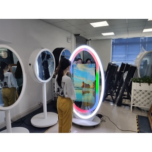 Phổ Biến & Đặc Biệt Miễn Phí Đứng 43 "Màn Hình LCD Người Tùy Chỉnh Pop Up Photo Booth Với Hai Đèn LED - Product Image 6