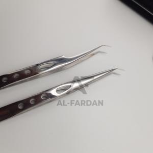 Pince à épiler personnalisée et durable en acier inoxydable avec poignées pointues et dentelées pince à épiler pour polir le volume des cils - Product Image 3