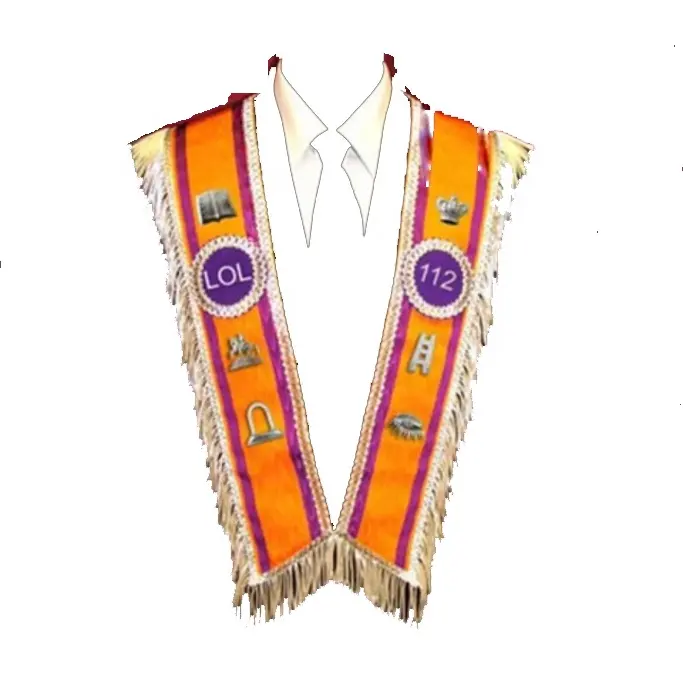 थोक अनुकूलित मेसोनिक राजचिह्न Sashes