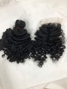 Fuzz-Cabello de trama rizada, Cabello 100% virgen, cutícula, Alineación - Product Image 2