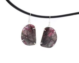 Pendiente de aro de moda de Plata de Ley 925, piedra preciosa de turmalina Natural, regalo de boda Chapado en plata a la moda para su circón - Product Image 6