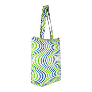 Sac fourre-tout à bandoulière 100% coton écologique avec logo personnalisé sac à provisions en toile Calico sérigraphié - Product Image 5