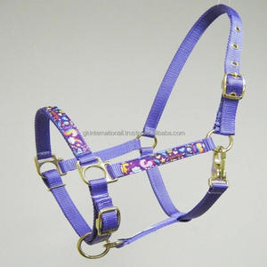 Sangle de luxe en Nylon 100% personnalisé, dos nu de cheval dans trois couleurs variables, avec matériel en laiton massif et couronne ajustable - Product Image 2