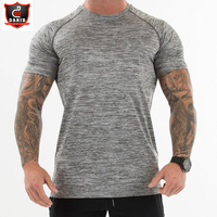 Vêtements de sport perlés OEM en gros, T-shirts Dry-Fit pour le fitness, vêtements de musculation pour hommes, chemises de gym personnalisées pour l'été
