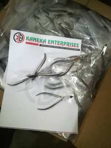 Pince à cuticules professionnelle en acier inoxydable argenté personnalisable taille de mâchoire manucure outil de pédicure pour les orteils des ongles enlèvement de la peau morte - Product Image 3