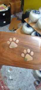 Urna de cremación de mascotas, suministros funerarios de doble pata con forma rectangular, grabado, Brassworld, India - Product Image 6