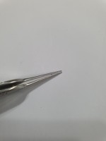 Endo Tech Micro Straight Stainless Steel 410 Tweezers dengan 1*2 Gigi Ukuran 4" Sumber Tenaga Manual Kualitas Premium