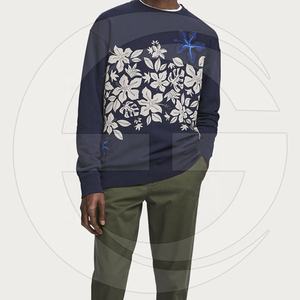 Pull-over de haute qualité OEM Sweat-shirt à capuche en coton vierge à col rond personnalisé pour la vente en gros - Product Image 3