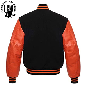 New Arrival Men's Coated <b>Wool</b> Sleeve Stand Collar Winter Varsity Jacket High Quality Best Price Fashion Accessory - Product Image 6