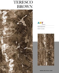 Azulejos de Porcelana con Acabado Pulido y Esmaltado Digital de 60x120 cm, Mate, Exclusivos para Hoteles de Lujo, Baños, Superficie de Alto Brillo, Foshan - Product Image 2