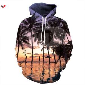 Pull à capuche personnalisé 3D imprimé par sublimation prix de gros sweats à capuche en tissu polyester avec impression de logo personnalisé pour hommes femmes - Product Image 5